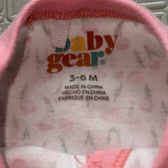 Tulip Print Full Snap Sleeper Onesie Pajama For Baby Girl 3-6 Months - Picture 3 of 3